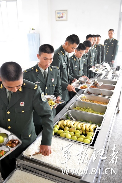 what chinese army eat