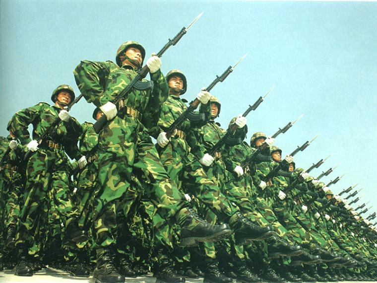 China PLA marching, Chinese army