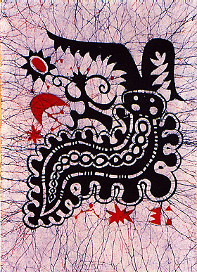 baby dragon, wax painting art in guizhou china