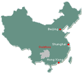 location of Guizhou province