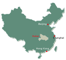 location of hubei province