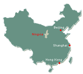 Ningxia location, location map of Ningxia