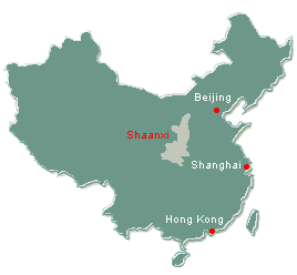 location of Shaanxi province