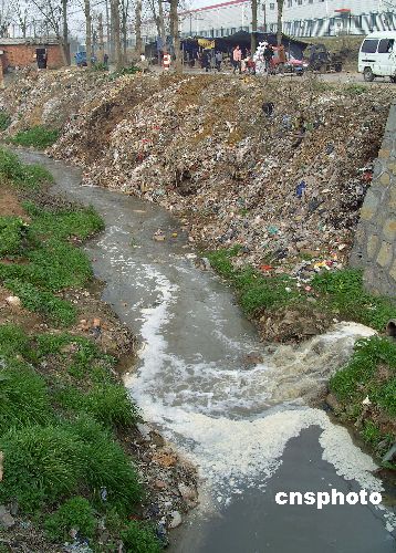 garbage dump and water pollution