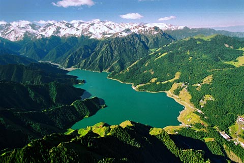 heavenly lake, tianchi of xinjinag, xinjiang travel pictures
