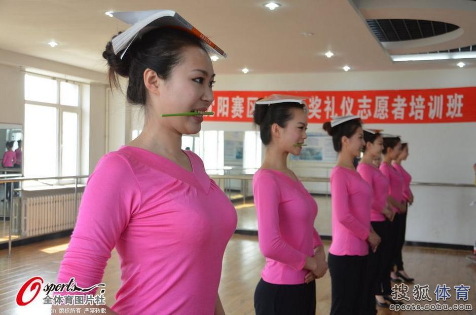 training of ceremony girls in China