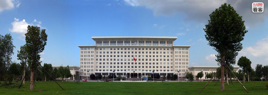 city hall government office building of baxian, hebei province