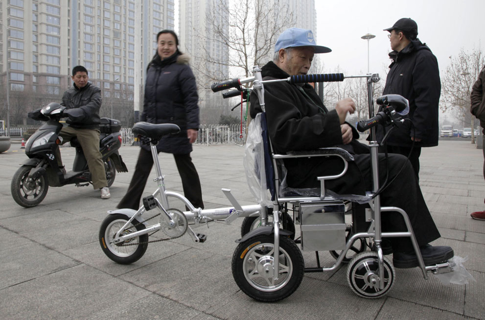 A Combo of Wheelchair & Foldable Bicycle