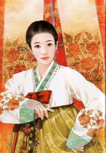 china ethnic korean women dress and accessory