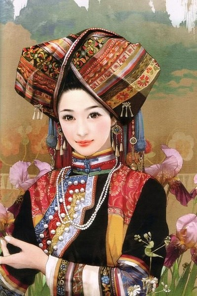 chinese ethnic lisu woman