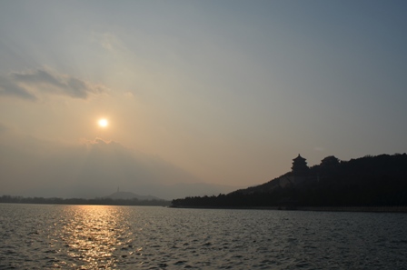 sunset view of the summer palace