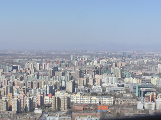 beijing central tv tower, view of facing north